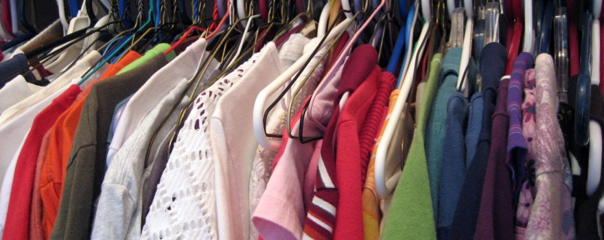 packing clothes for a move.